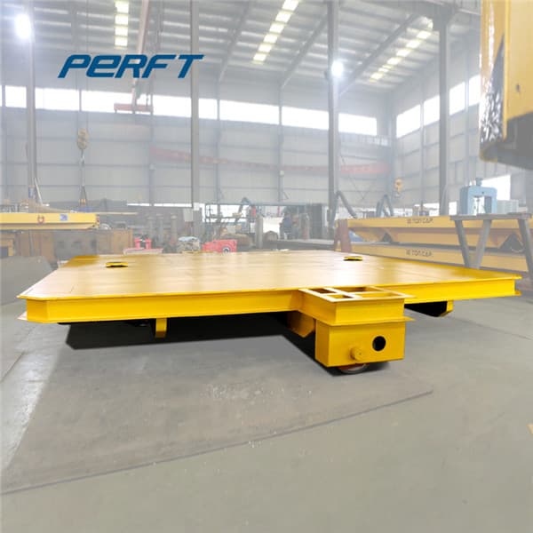 electric flat cart with flat steel deck 90t